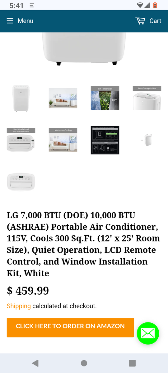 LG Room Portable A/C Unit