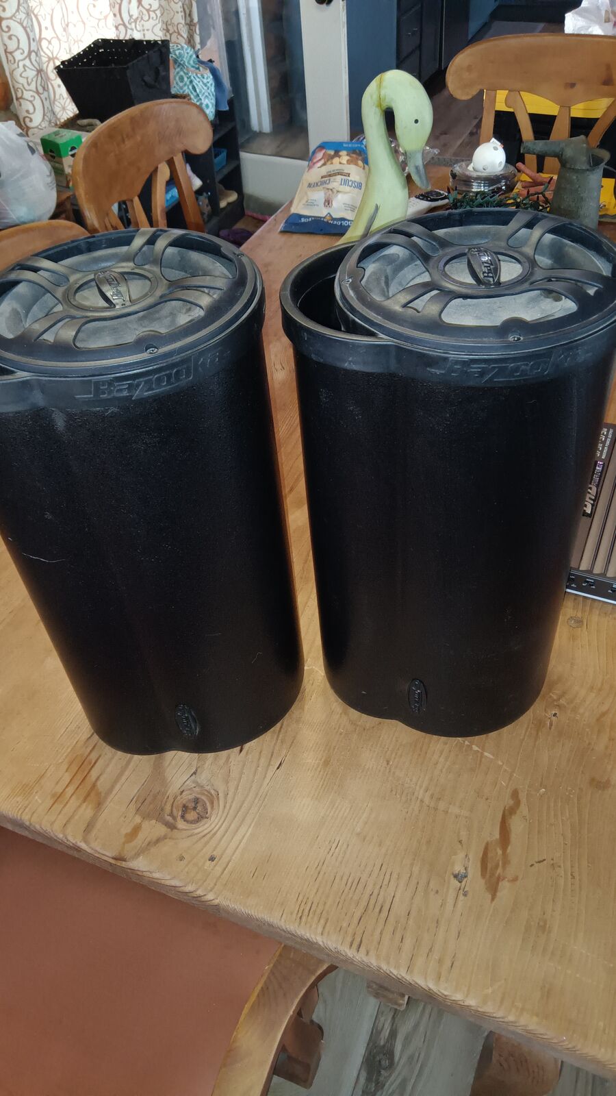 Pair of 8" Bazooka Subwoofers and a DHD NTX-2028 Amp