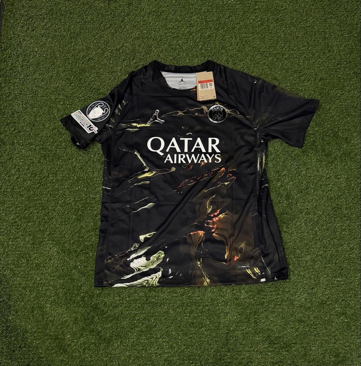 Nike Jordan PSG Vitinha #17 2025/26 Champions League Fifth Jersey Men's Size L New with Tags