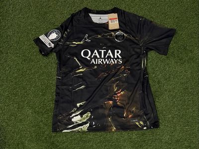 Nike Jordan PSG Vitinha #17 2025/26 Champions League Fifth Jersey Men's Size L New with Tags