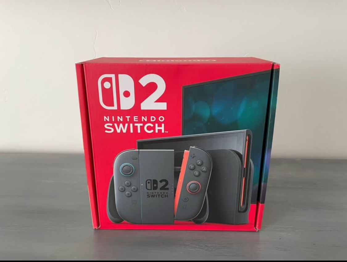 NEW Nintendo Switch 2 red blue Joycons 256GB