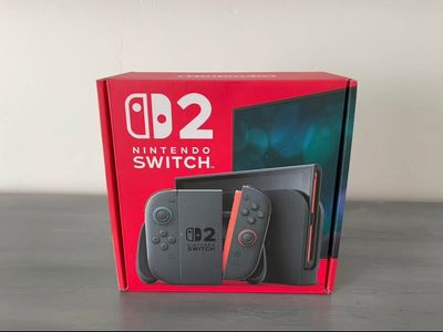 NEW Nintendo Switch 2 red blue Joycons 256GB