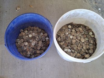 US pennies, over 37 pounds,