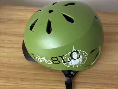 Bike helmet Size S, green color