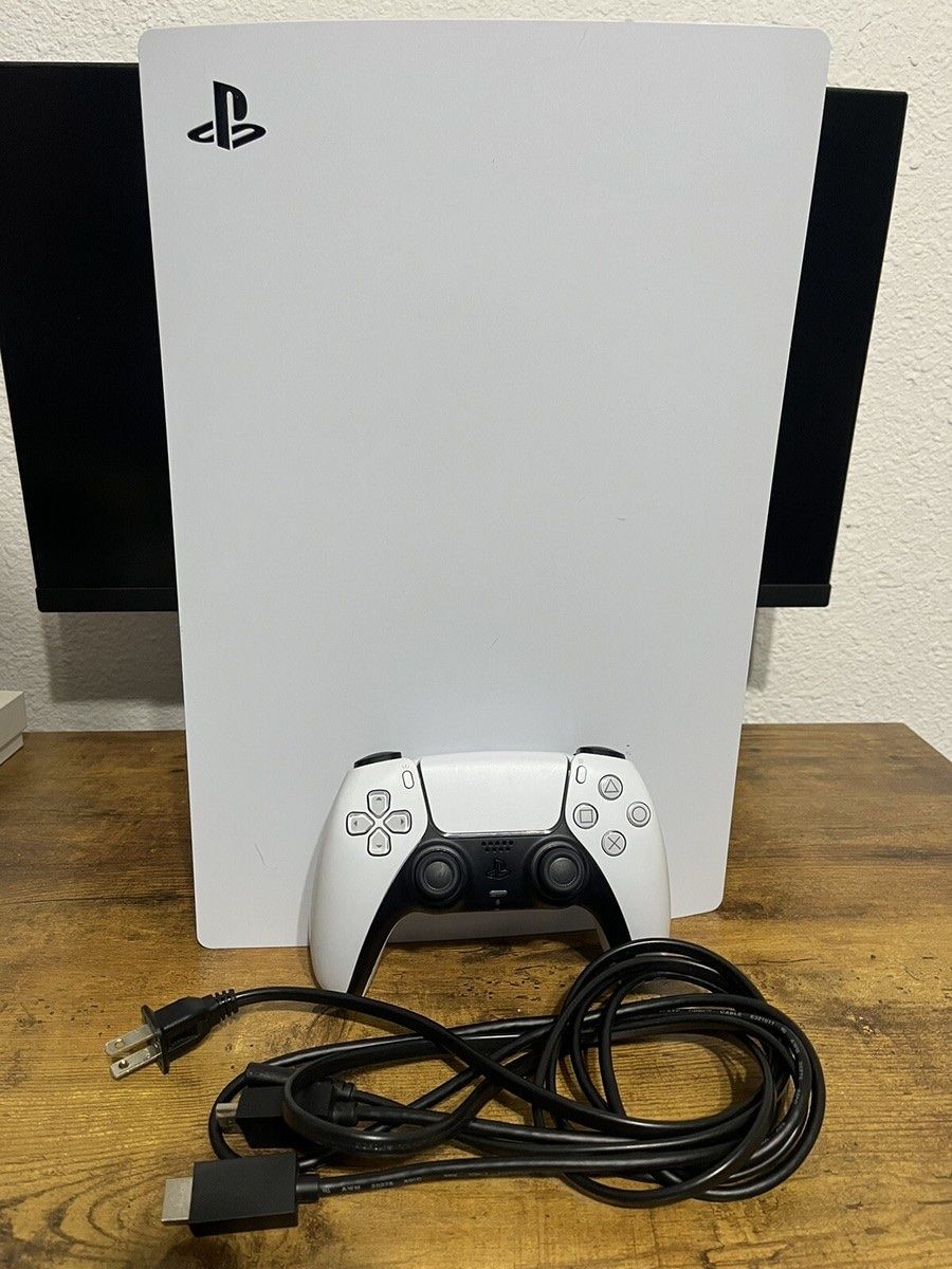 Sony PlayStation 5 PS5 Console with DualSense Wireless Controller and Cables