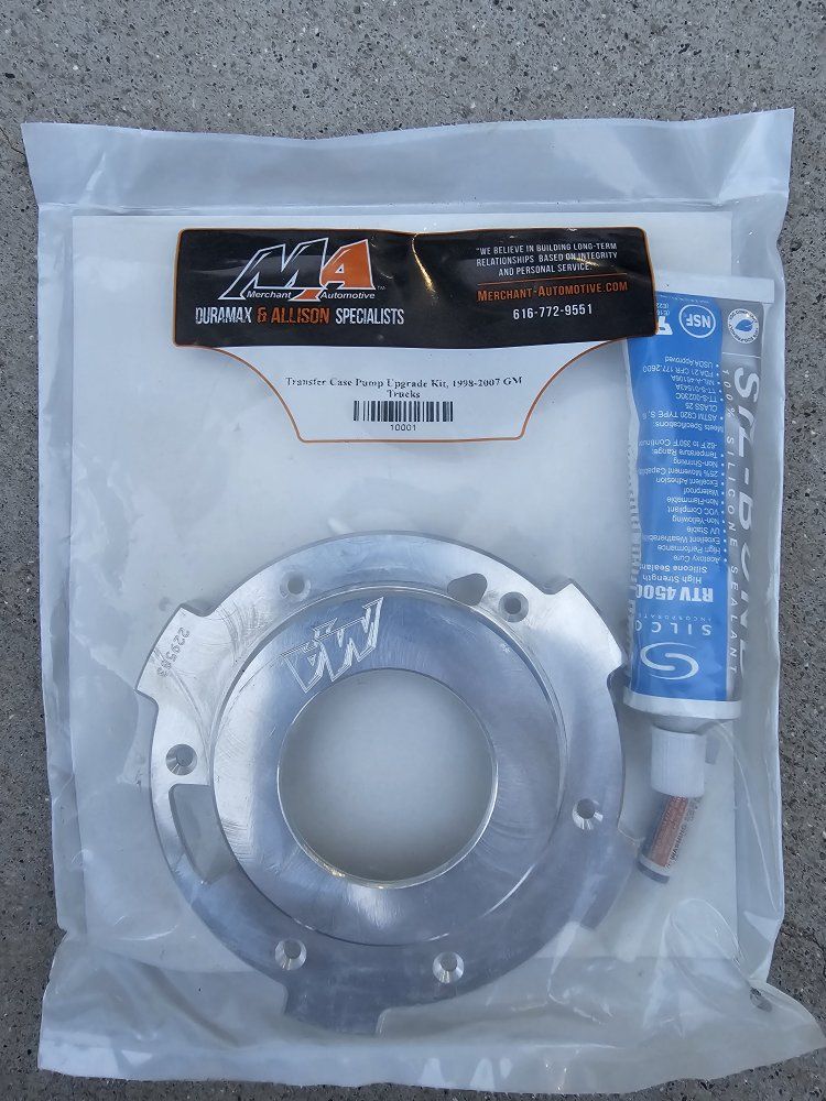 2006 Chevrolet Silverado 2500HD Duramax Transfer case pump rub kit upgrade