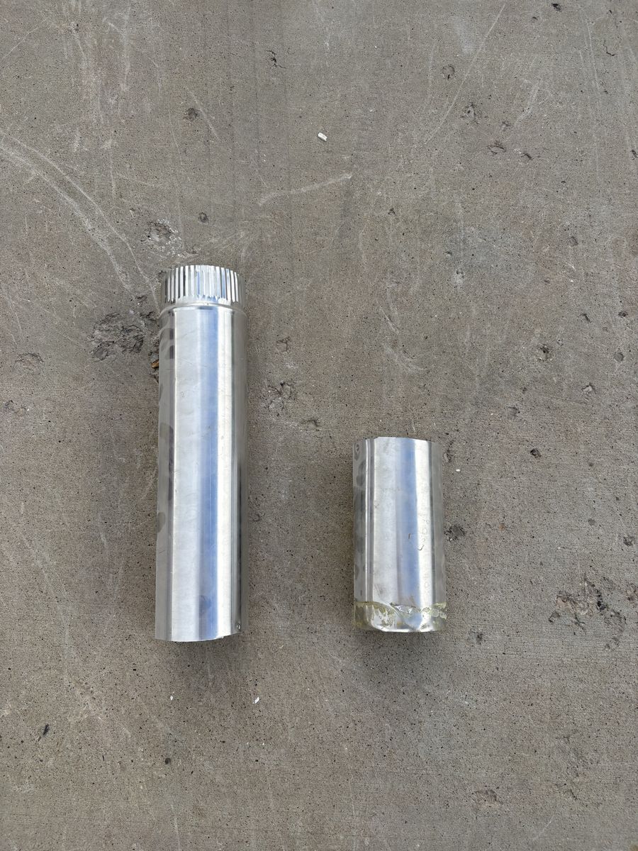 Used 4" Metal Vent Tubing