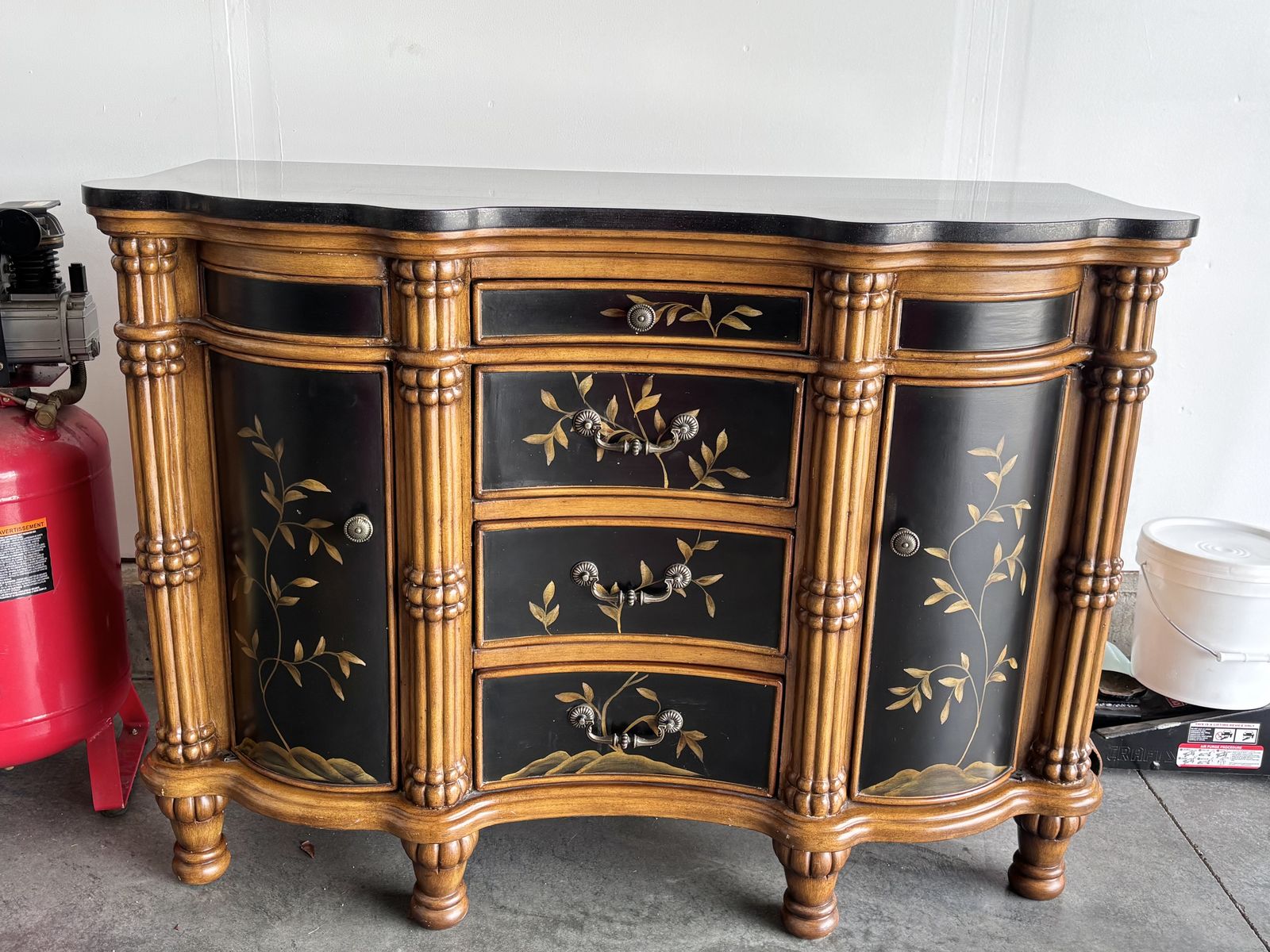 Granite Top Cabinet Furniture Piece