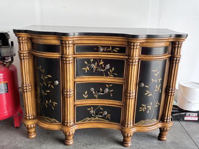 Granite Top Cabinet Furniture Piece