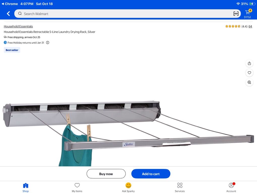 FEI Retractable Clothesline Dryer