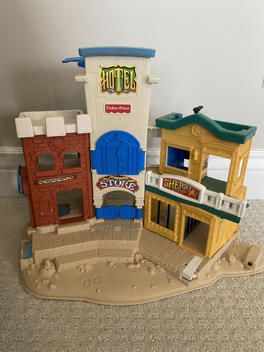 1996 Fisher Price Western Town Playset