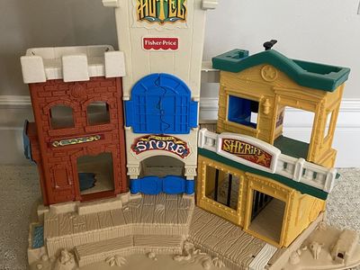 1996 Fisher Price Western Town Playset