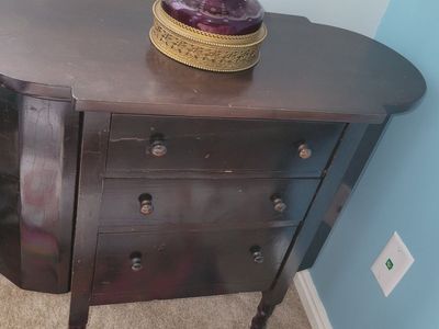 Vintage Wood Sewing Cabinet
