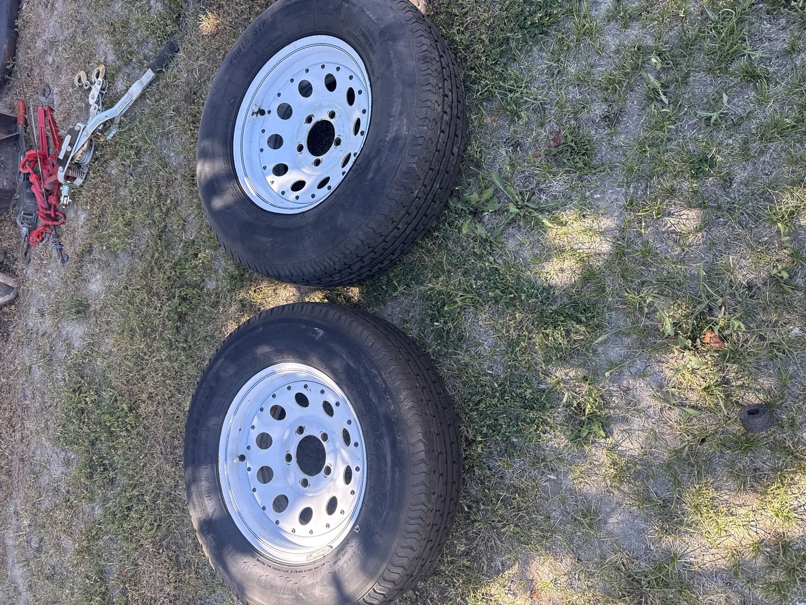 2 14” inch trailer wheels