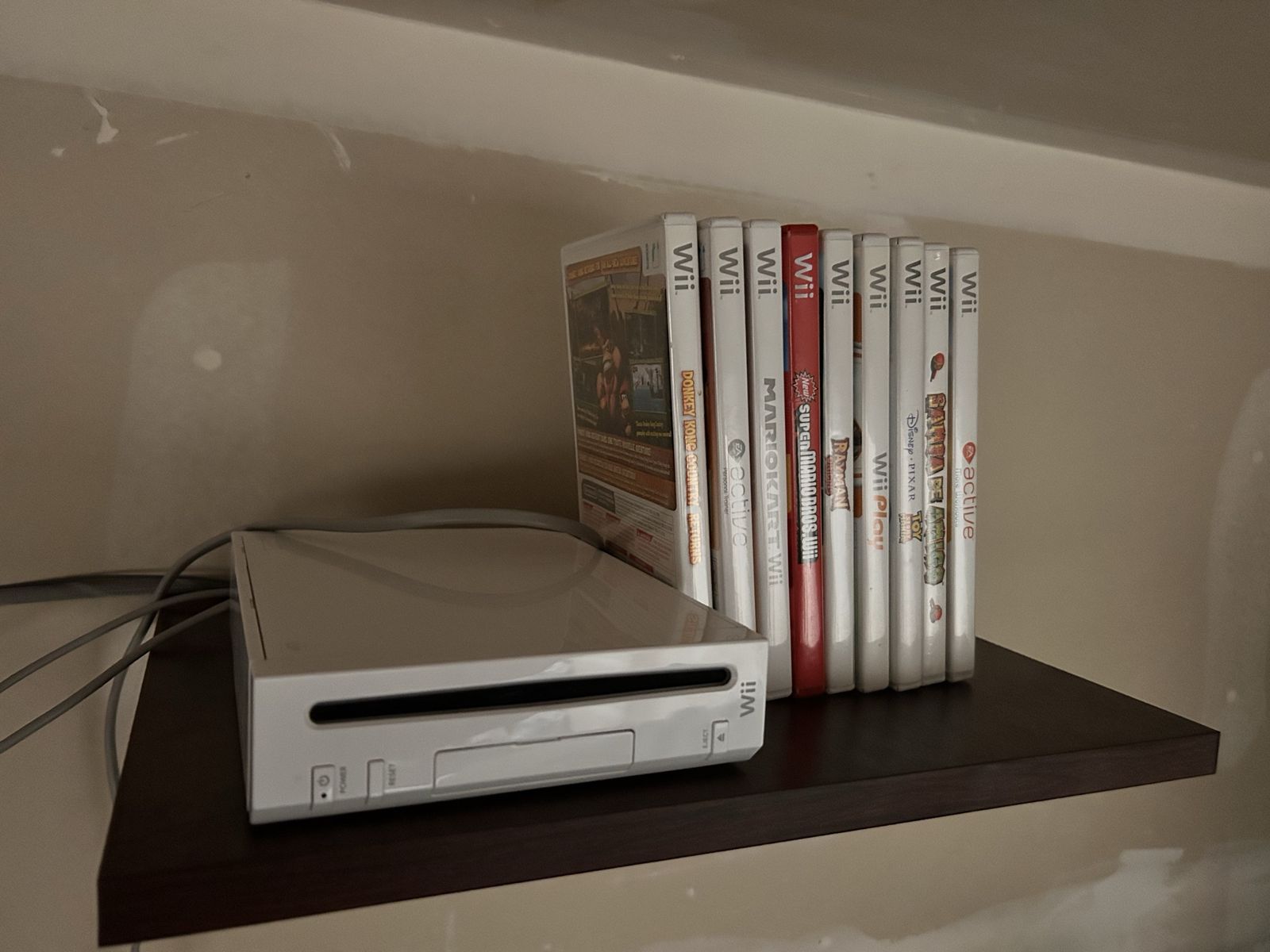 Wii console plus 9 games and controllers