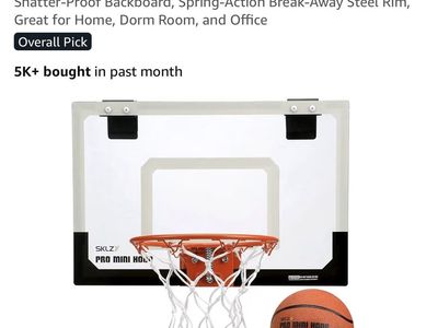 Brand New Mini Basketball Hoop Over Door