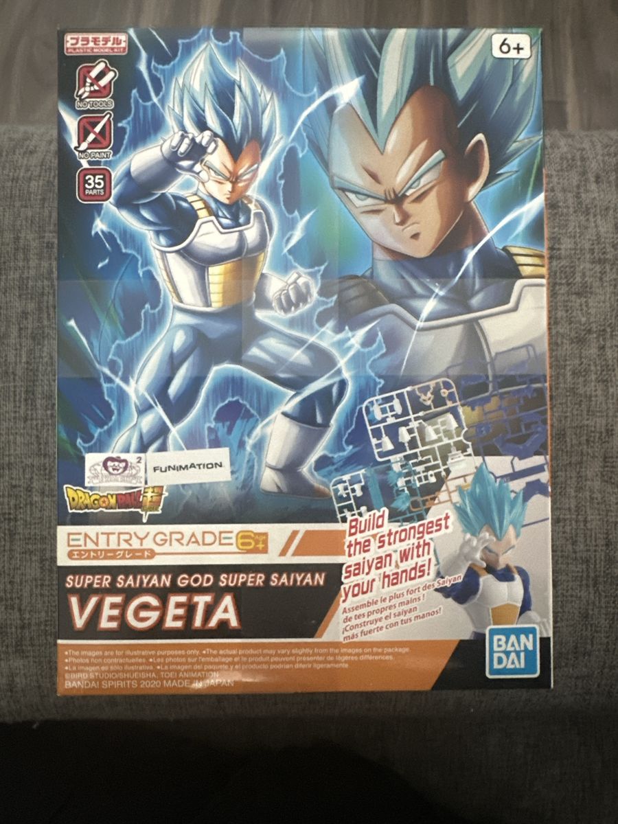 Bandai Spirits Entry Grade Dragon Ball Super Saiyan God Super Saiyan Vegeta Model Kit