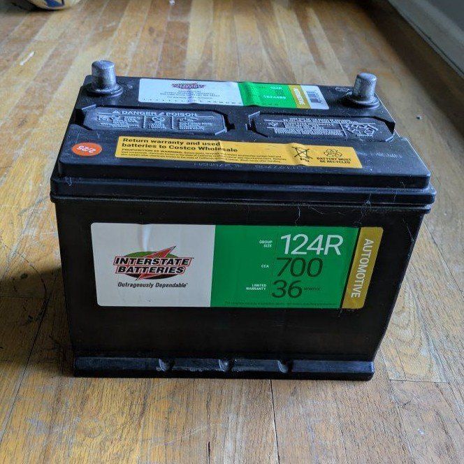 Interstate car battery 124R