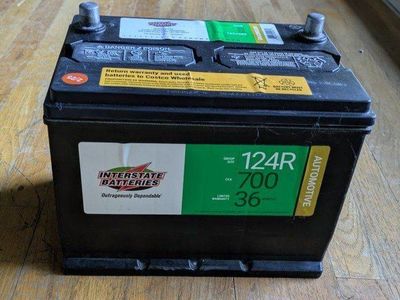 Interstate car battery 124R
