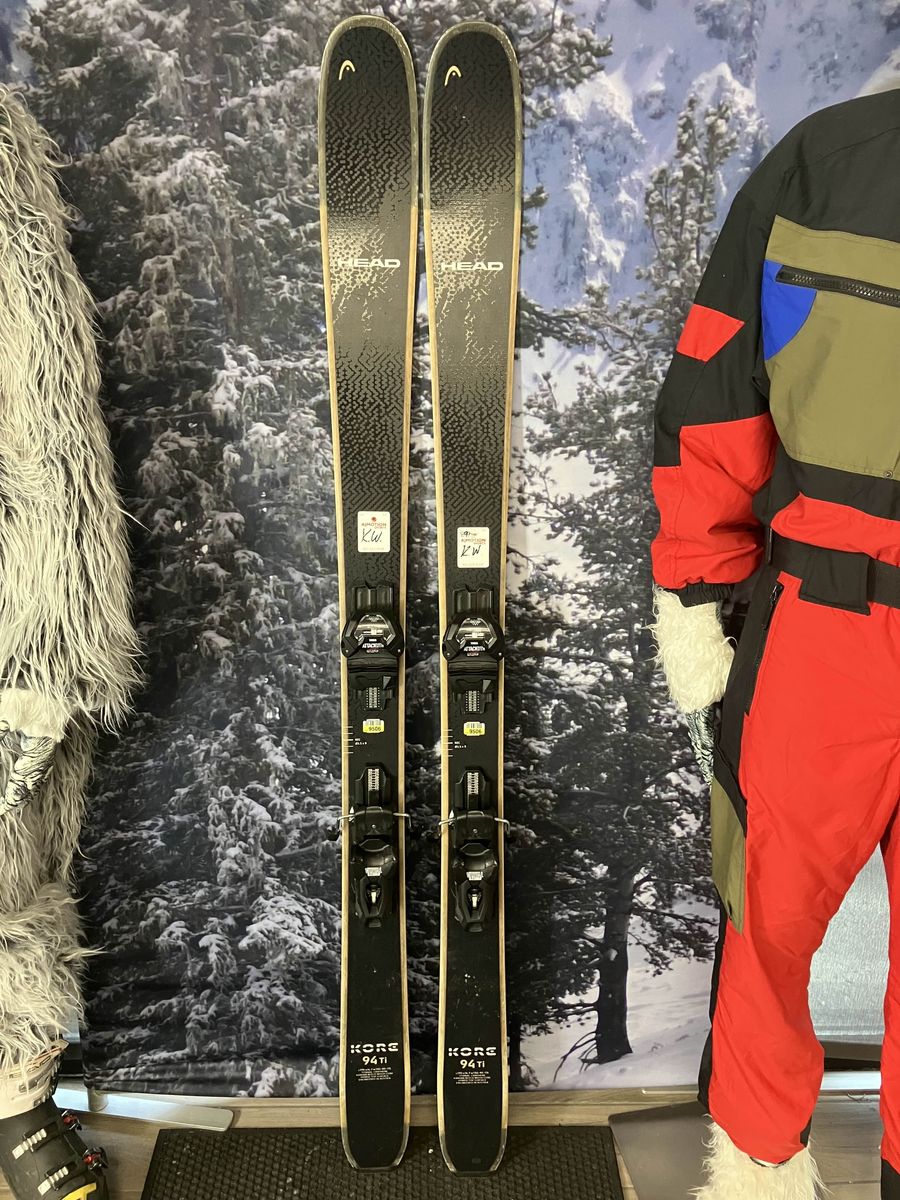Used Head Kore 94 Ti 170cm Skis w/ Tyrolia Attack LYT 13 Bindings