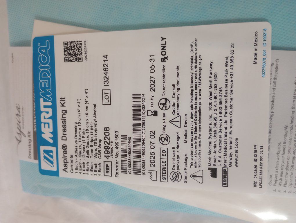 17 peritoneal dressing kits aspira merit medical