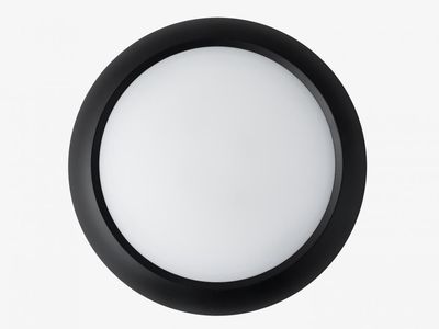 Modern, 13" LED Disc Light Black Finish