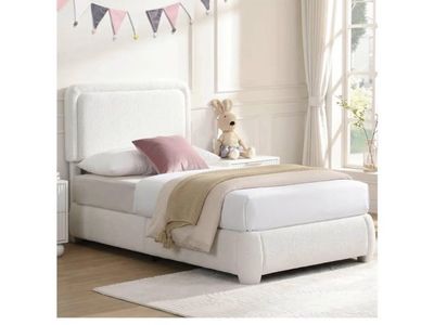 Twin upholstered bedframe