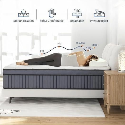 12" King Size Hybrid Mattress