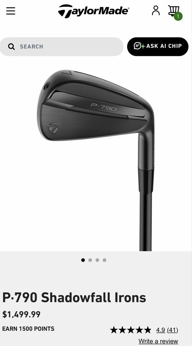 TaylorMade P790 Iron Set Shadowfall 4-PW Left Hand- Limited 2026