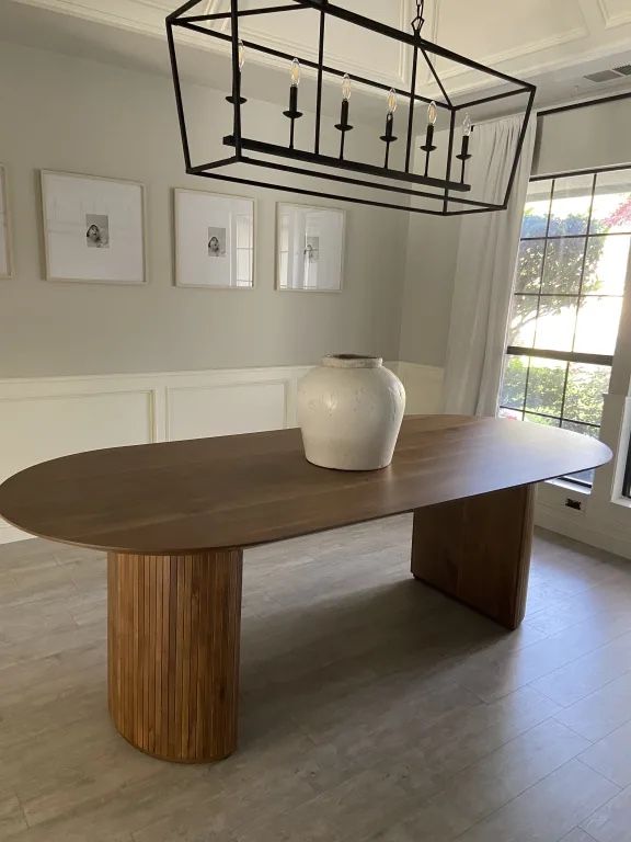 New World Market Warm Chestnut Dining Table