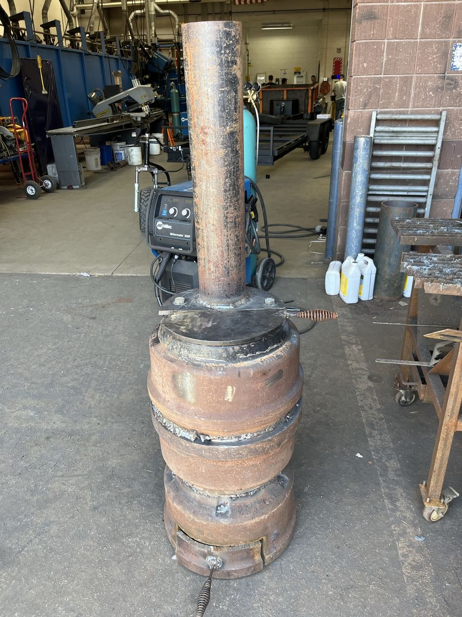 Semi Truck Brake Drum Potbelly Heater