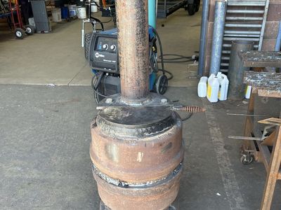 Semi Truck Brake Drum Potbelly Heater