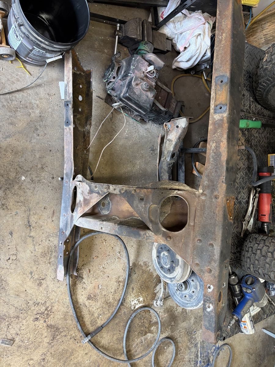 Free 1957 Chevy 1/2 ton engine X Member