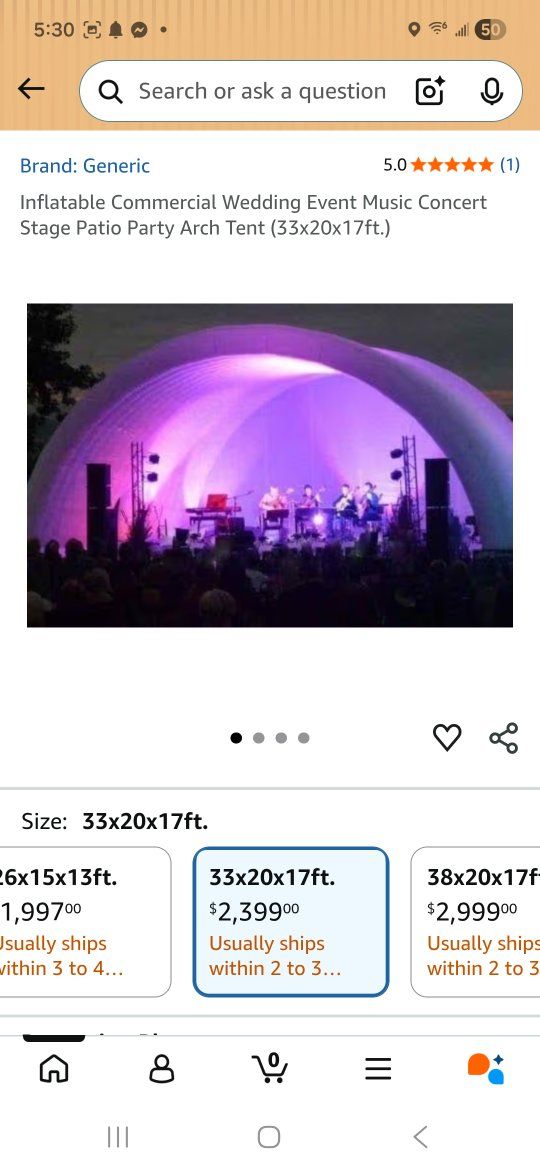 Inflatable party arch