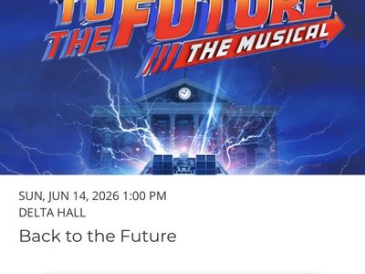 BACK TO THE FUTURE Ticket Broadway At The Eccles