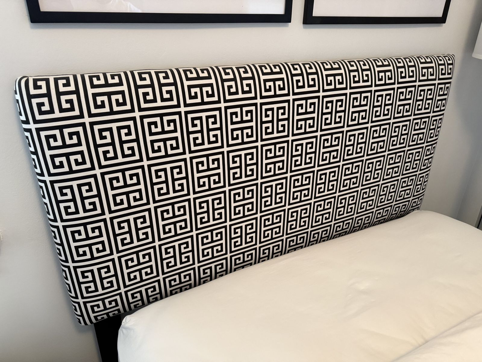 Black and White Full Size Headboard