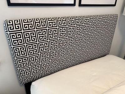 Black and White Full Size Headboard