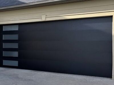 garage door new 18x9 black insulated PREMIUM