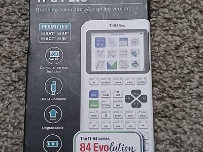 Texas Instruments TI-84 Evo Graphing Calculator - White, Sealed Box
