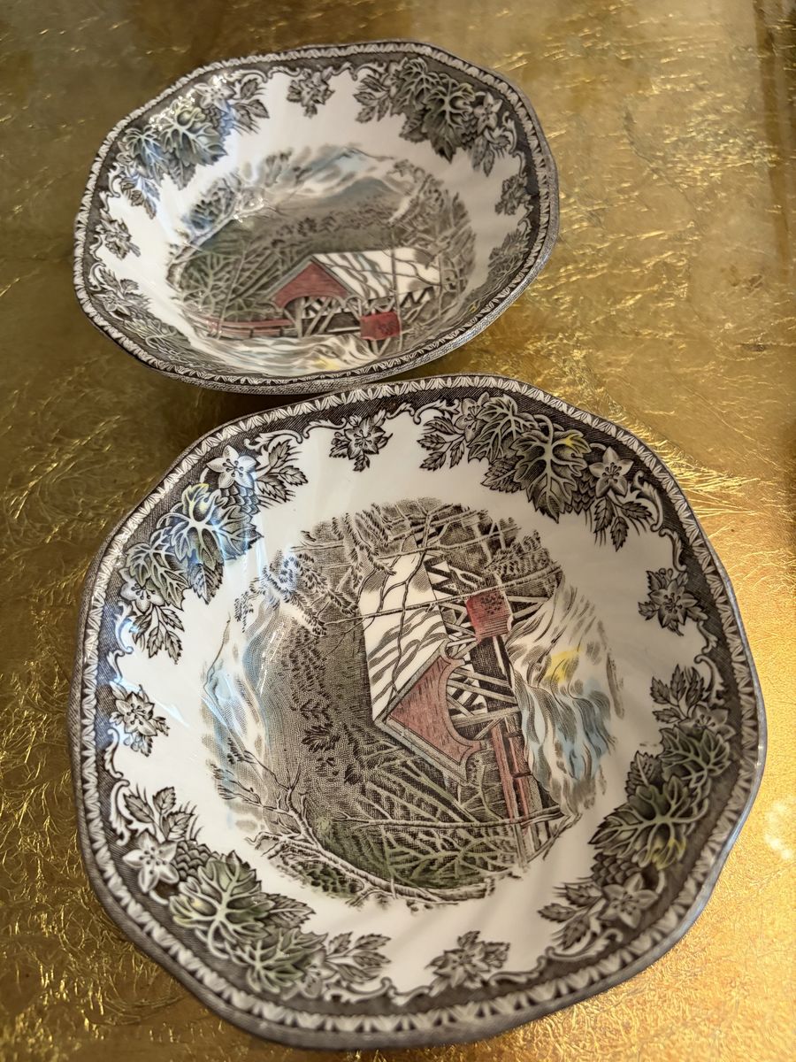 Decorative bowls (2) from England