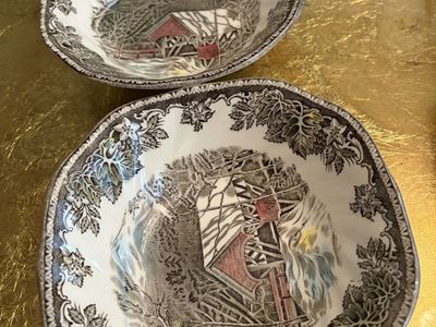 Decorative bowls (2) from England