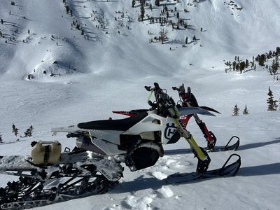 2019 Husqvarna 450fx with timbersled aro 120