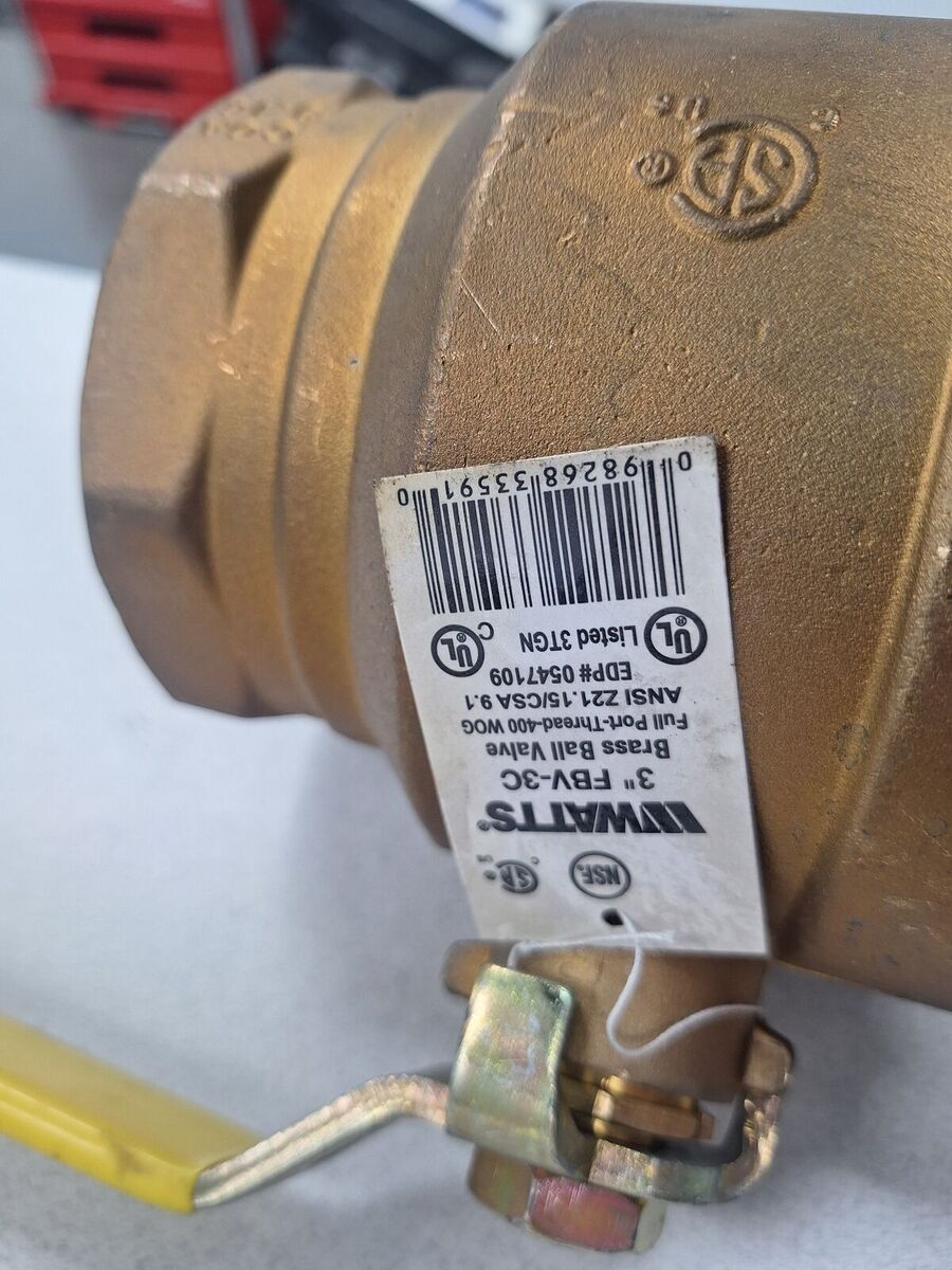 Brass Ball Valve, 3"