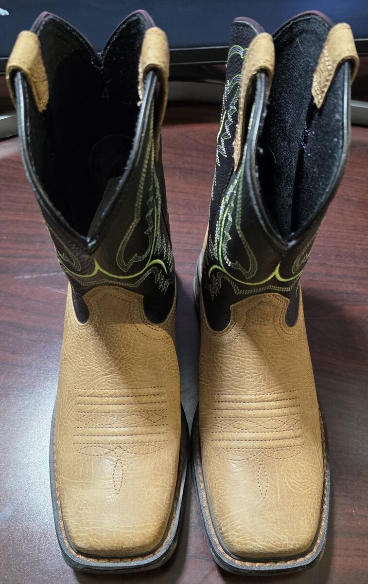 ARIAT WORKHOG XT TUMBLED BARK - BOOT BOYS Size 4