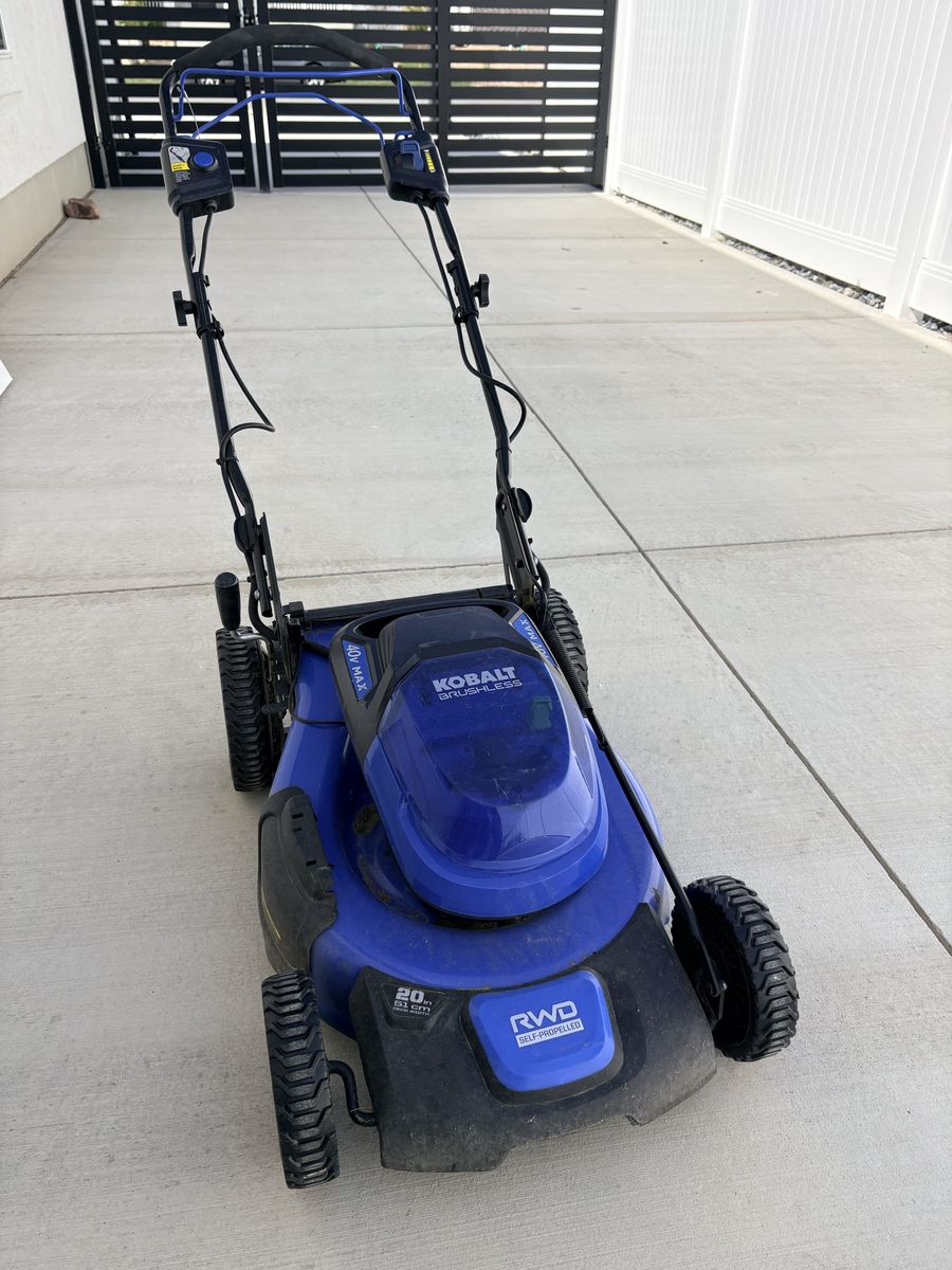 Kobalt 40v electric 20” lawn  mower NO BATTERY