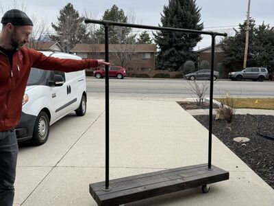 FREE Industrial Clothes Rack
