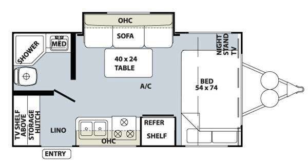 2010 Forest River RV Rockwood Mini Lite 1809S COUPLES COACH, ROCKWOOD, MINI LITE