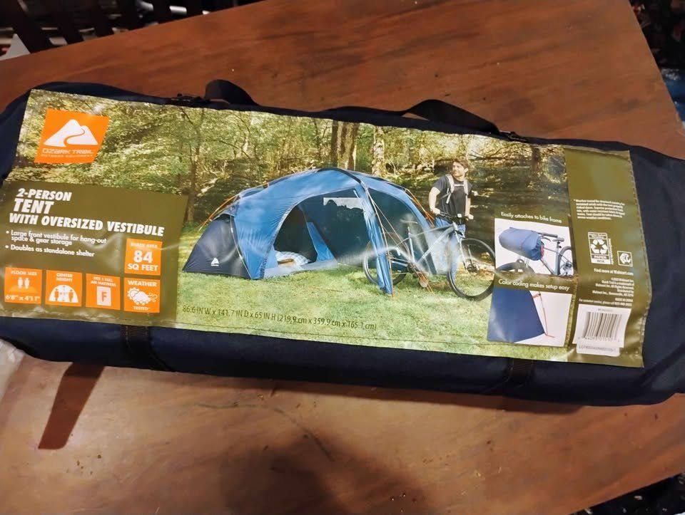 Ozark Trail 2-Person Tent with Oversized Vestibule - New in Bag