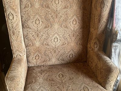 Chair with grey cover