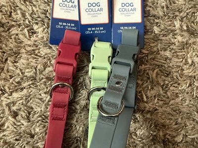 Top Paw size small dog collar 10-14 inches green,